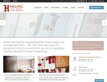 Tablet Screenshot of hotel-hilling.de